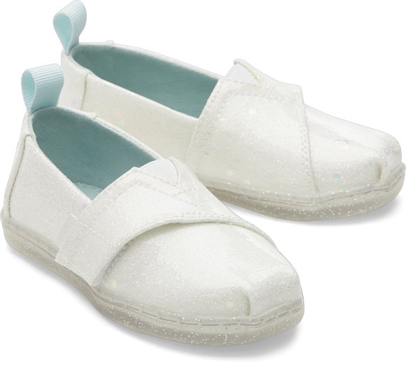 Παιδικά Παπούτσια Toms για Κορίτσια White Confetti Coated Glitter