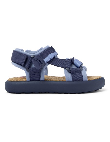 Camper βρεφικά υφασμάτινα σανδάλια με velcro και λογότυπο “Pelotas Flota” (25-27) – K800579-001 Μπλε Σκούρο