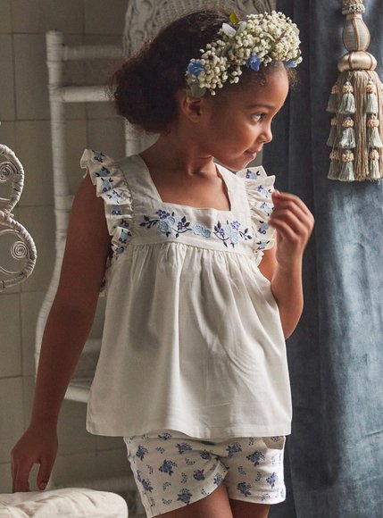 Παιδική Μπλούζα για Κορίτσια White Flowers