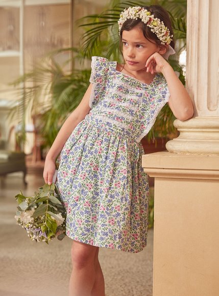 Παιδικό Φόρεμα για Κορίτσια White Flowers