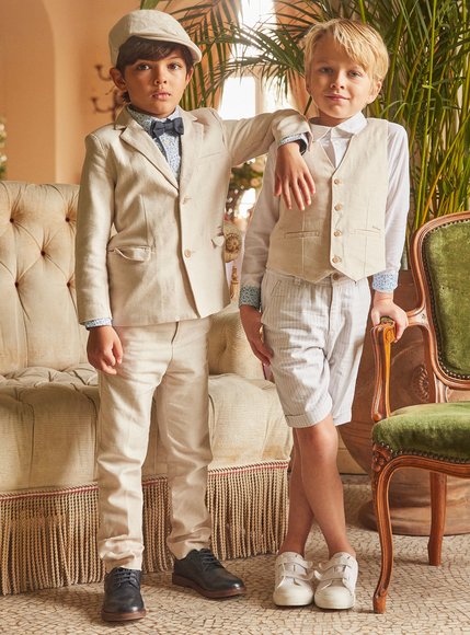 SERGENT MAJOR Παιδικό Σορτς για Αγόρια White Beige - ΛΕΥΚΟ