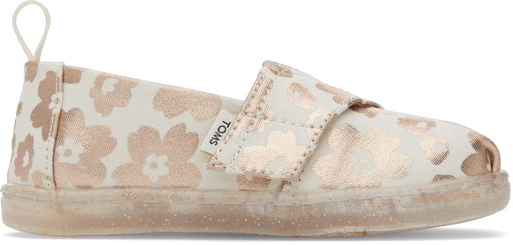 Βρεφικά Παπούτσια Toms για Κορίτσια Gold Flowers