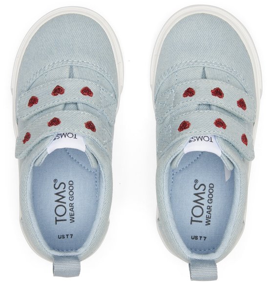 Βρεφικά Παπούτσια TOMS για Κορίτσια Denim Heart - ΜΠΛΕ φωτογραφία