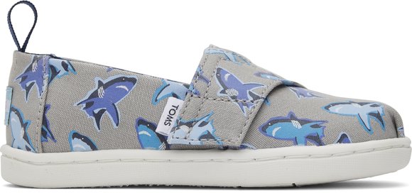 TOMS Βρεφικά Παπούτσια TOMS για Αγόρια Sharks - ΓΚΡΙ