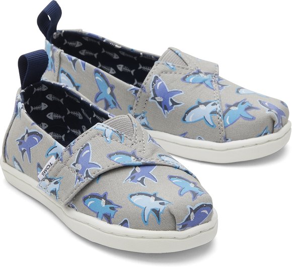 Βρεφικά Παπούτσια TOMS για Αγόρια Sharks - ΓΚΡΙ φωτογραφία