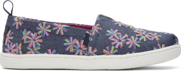 Παιδικά Παπούτσια TOMS για Κορίτσια Blue Flowers - ΜΠΛΕ ΚΟΡΙΤΣΙ > Παπούτσια