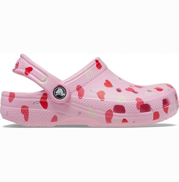 Crocs Crocband Παιδικά Σαμπό Pink Hearts
