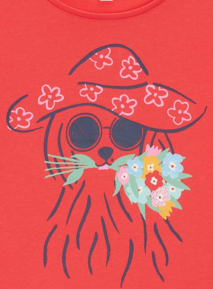 Παιδική Μπλούζα για Κορίτσια Red Dog - ΚΟΚΚΙΝΟ φωτογραφία