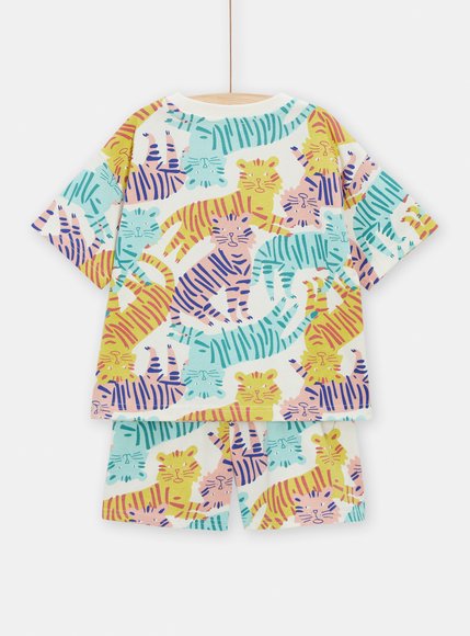 Παιδικές Πιτζάμες για Κορίτσια Multicolour Tigers