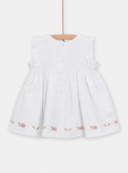 Βρεφικό Φόρεμα για Κορίτσια Romantic White