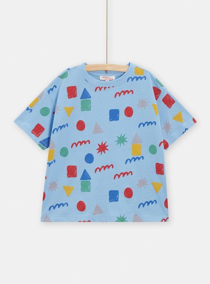 Παιδική Μπλούζα για Αγόρια Blue Shapes