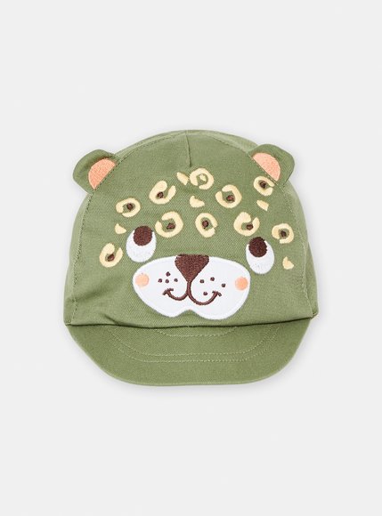 Βρεφικό Καπέλο για Αγόρια Green Leopard