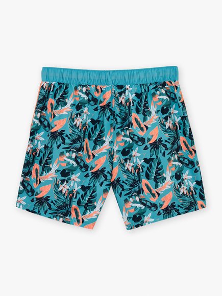 Ανδρικό Μαγιό Turquoise Leaves