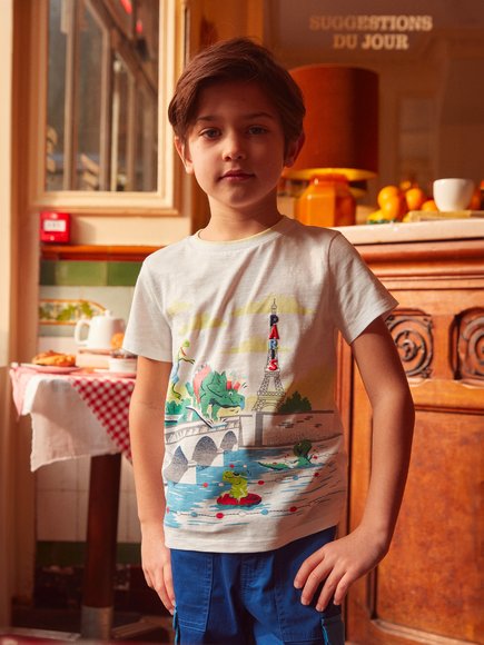 Παιδική Μπλούζα για Αγόρια Dinos In Paris