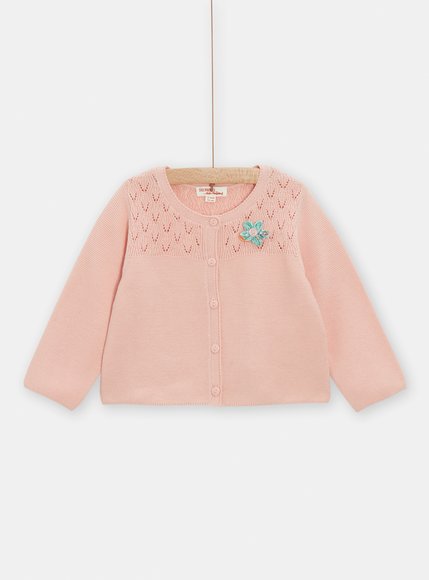 Βρεφική Ζακέτα για Κορίτσια Pink Flower