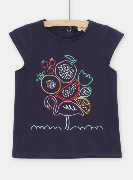 DPAM Παιδική Μπλούζα για Κορίτσια Flamingo's Gifts - ΜΠΛΕ