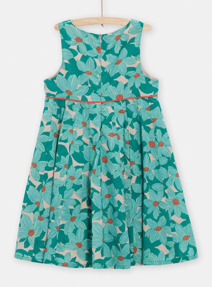 Παιδικό Φόρεμα για Κορίτσια Blue Green Flowers