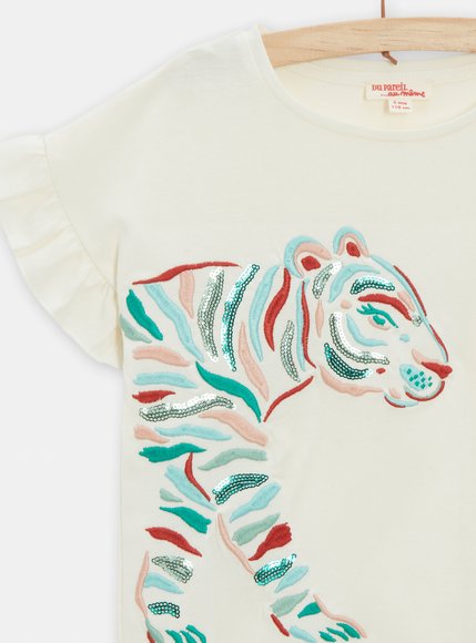 Παιδική Μπλούζα για Κορίτσια White Tiger - ΕΚΡΟΥ φωτογραφία