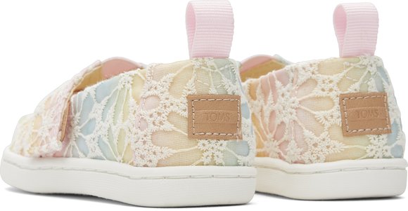 Βρεφικά Παπούτσια TOMS για Κορίτσια Pink Ombre Floral Lace