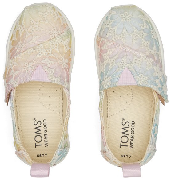 Βρεφικά Παπούτσια TOMS για Κορίτσια Pink Ombre Floral Lace