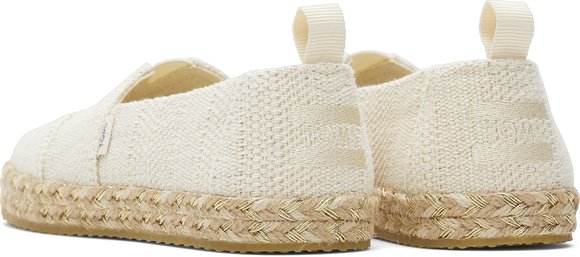 Παιδικά Παπούτσια TOMS για Κορίτσια Natural Undyed Metallic Linen Stripe