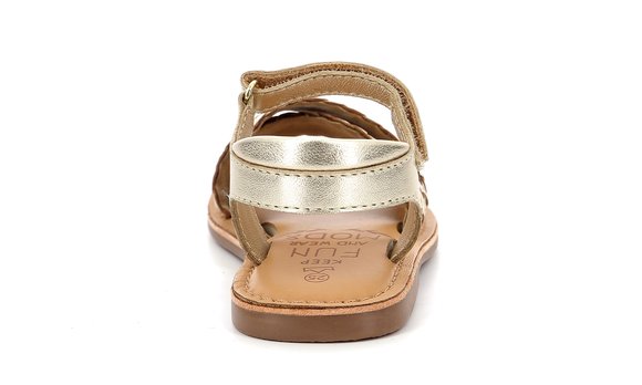 Παιδικά Παπούτσια MOD8 για Κορίτσια Gold Braid (Μεγέθη 25-36)