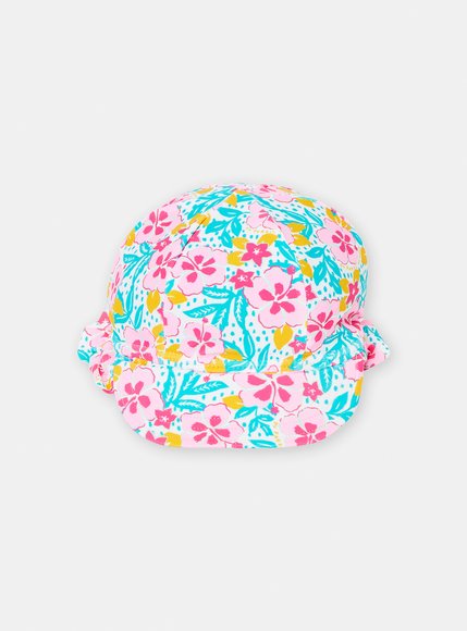 Βρεφικό Καπέλο για Κορίτσια Turquoise Flowers