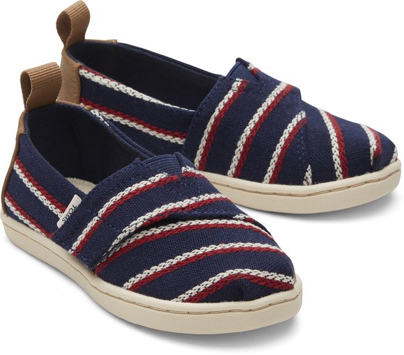 Βρεφικά Παπούτσια TOMS για Αγόρια Navy Stripes