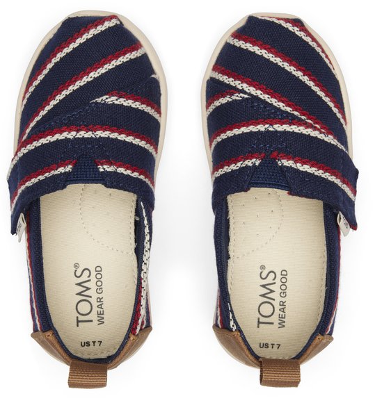 Βρεφικά Παπούτσια TOMS για Αγόρια Navy Stripes