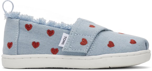 Βρεφικά Παπούτσια TOMS για Κορίτσια Denim Hearts - ΜΠΛΕ ΒΡΕΦΙΚΟ ΚΟΡΙΤΣΙ > Παπούτσια