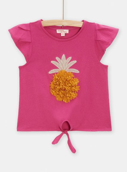 Παιδική Μπλούζα για Κορίτσια Fucshia Pineapple