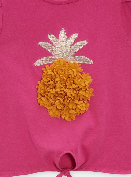 Παιδική Μπλούζα για Κορίτσια Fucshia Pineapple