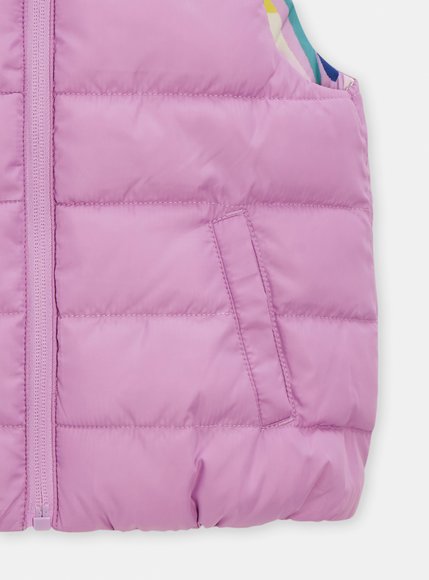 Παιδικό Αμάνικο Μπουφάν για Κορίτσια Lilac Leaves