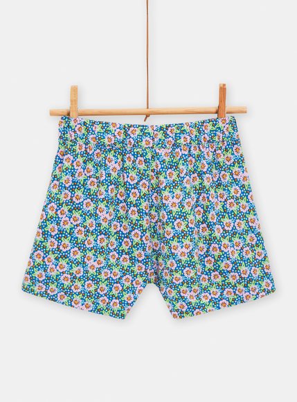 Παιδικό Σορτς για Κορίτσια Blue Pattern - ΜΠΛΕ φωτογραφία