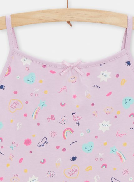 Παιδική Πυτζάμα Φόρεμα για Κορίτσια Lilac