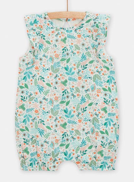 Βρεφικό Ολόσωμο Φορμάκι για Κορίτσια Green Patern