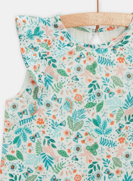 Βρεφικό Ολόσωμο Φορμάκι για Κορίτσια Green Patern