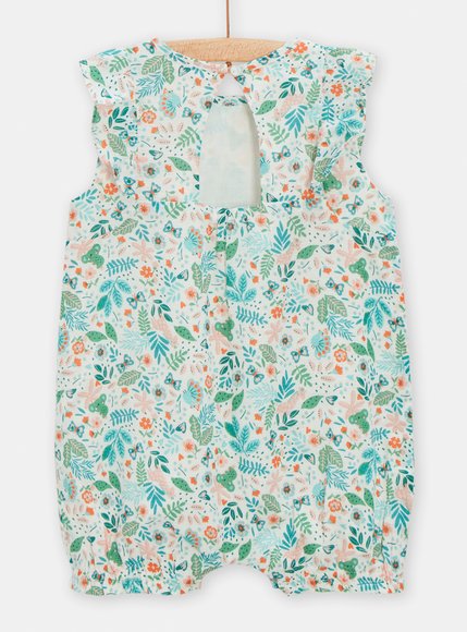 Βρεφικό Ολόσωμο Φορμάκι για Κορίτσια Green Patern