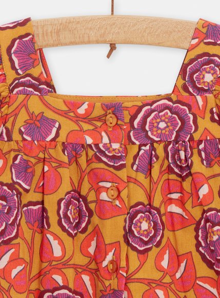 Βρεφικό Φόρεμα για Κορίτσια Orangle Flowers