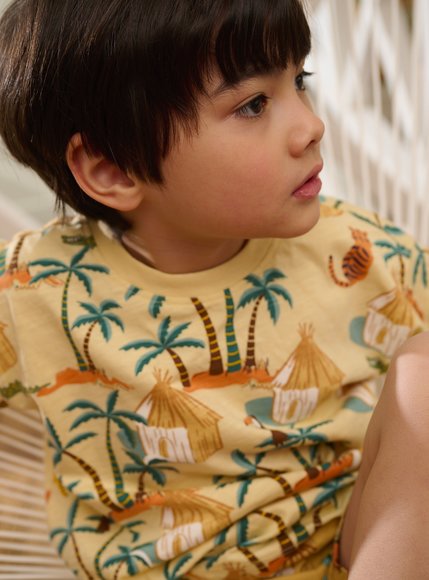 Παιδική Μπλούζα για Αγόρια Yellow Exotic