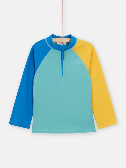 Παιδική Αντιηλιακή Μπλούζα Yellow Blue για Αγόρια