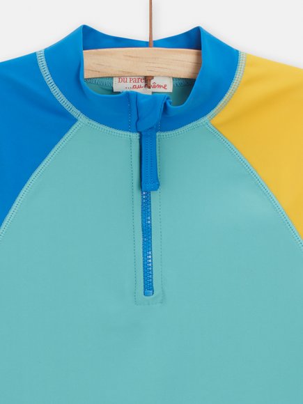 Παιδική Αντιηλιακή Μπλούζα Yellow Blue για Αγόρια