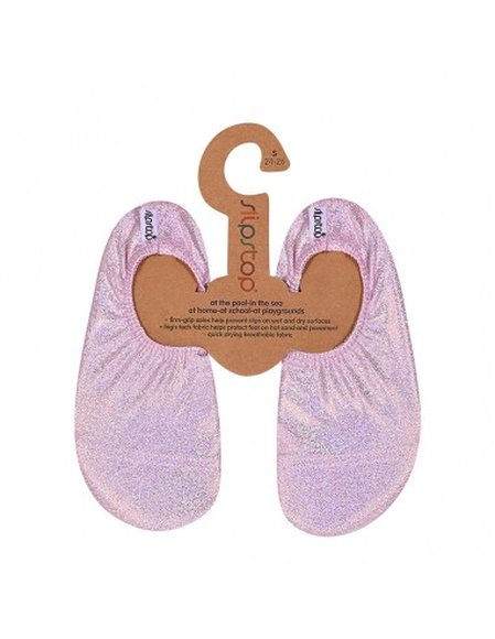 ΚΟΡΙΤΣΙ > Παπούτσια SLIPSTOP Αντιολισθητικά Παιδικά Παντοφλάκια Glitter - ΠΟΛΥΧΡΩΜΟ