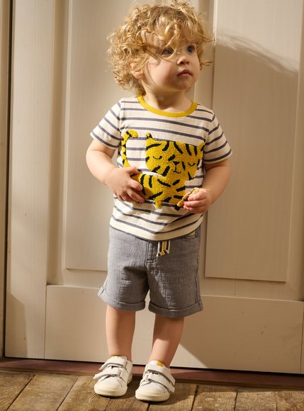 DPAM Βρεφικό Σορτς για Αγόρια - ΕΚΡΟΥ