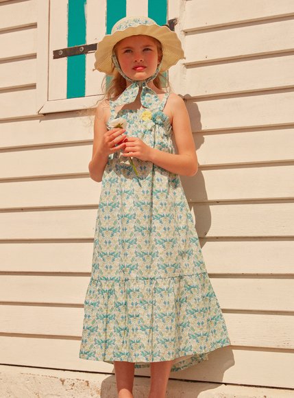 Παιδικό Φόρεμα για Κορίτσια Blue Floral