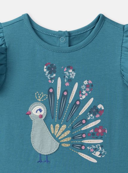 Βρεφική Πιτζάμα για Κορίτσια Happy Peacock