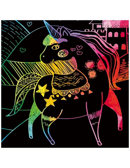 Avenir Βιβλίο Ζωγραφικής-Scratch Μονόκερος - ΠΟΛΥΧΡΩΜΟ φωτογραφία