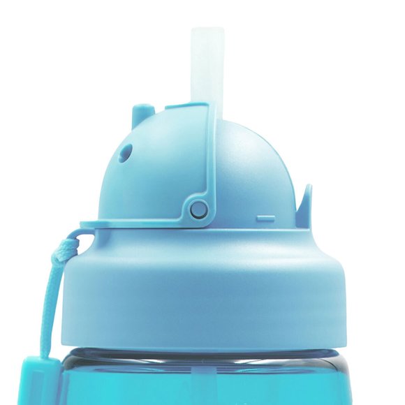 Παιδικό Παγούρι Laken με Καλαμάκι Light Blue 450ml