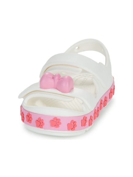 Crocs Crocband Cruiser Pet Sandal Βρεφικά Πέδιλα για Κορίτσια White (Μεγέθη 19-28)