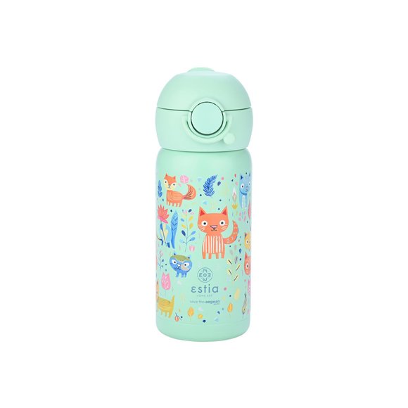 Παιδικό Θερμός Estia για Κορίτσια Feline Foliage 350ml